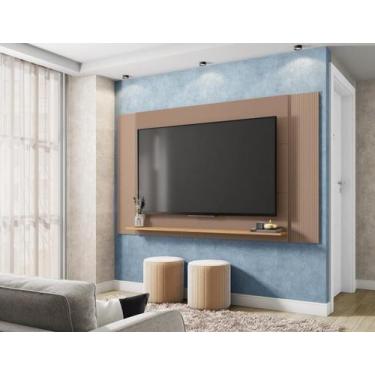 Imagem de Painel Para Tv Até 65 Polegadas 3 Em 1 Jace Cinza - Caemmun