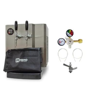 Imagem de Kit Chopeira Elétrica Small, Vazão 50L/h, 850W, 2 Vias, Inox 304, com Torneira e Válvulas (220, Volts)