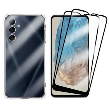 Imagem de Kit Proteção Para Galaxy M35, 2 Películas de Vidro 3D + Capa Transparente Anti Impacto