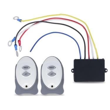 Imagem de equlup Receptor sem fio guincho transmissor âncora controle remoto barco vela guarnição naval 12 V interruptor de recuperação universal para caminhão, quadriciclo, SUV