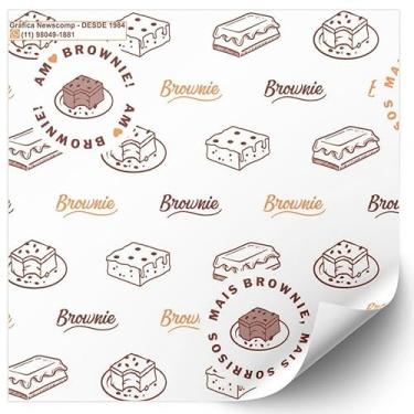 Imagem de Papel Manteiga Antigordura BROWNIE 10x10cm 500 UNIDADES
