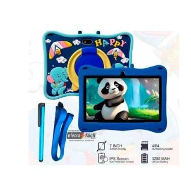 Imagem de Tablet Infantil Android 13 4ram 64gb 5G Lançamento Easytech, Azul
