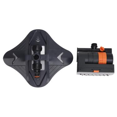 Imagem de MUNEFE 16 Hole Lawn Sprinkler, automático Swing Garden Water Sprinkler com 4 modos de pulverização para Garden Yard Farm