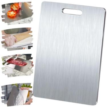 Imagem de Tabua De Carne Total Inox430 Para Churrasco Alta Resistência Cozinha G
