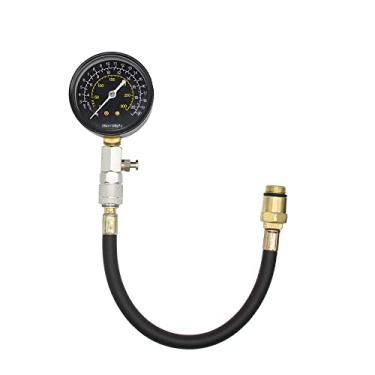 Imagem de Kit de Testador de Compressão Medidor de Pressão do Cilindro 0-300PSI Ferramenta de Verificação de Compressão do Motor Com Válvula de Retenção de Ar para Plugues de Ignição de