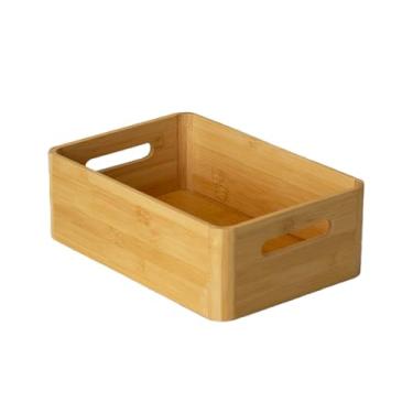 Imagem de Caixa Organizadora com Alça em Bambu, 30 x 19 x 10,4 cm, Natural