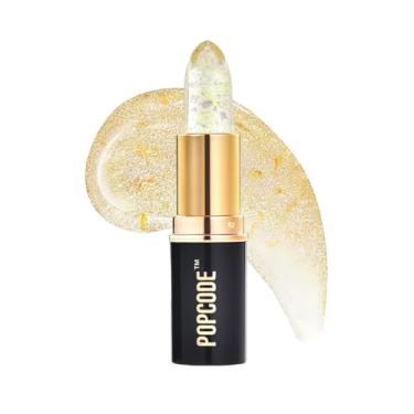 Imagem de POPCODE Bálsamo labial de pH, batom que muda de cor e protetor labial colorido, batom vegano e livre de crueldade, hidrata e nutre com óleo de semente de jojoba e meadofoam, ametista nº 001