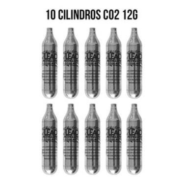 Imagem de Cilindro Co2 12g Kit Com 10 Un - Leão Modelismo
