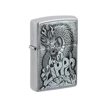 Imagem de Zippo Isqueiro de bolso cromado escovado