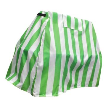 Imagem de Milageto Tampa Do Lençol Freático Infantil, Tampa Do Lençol Freático Infantil, Capa de Mesa de Parque de Parque Aquático à Prova D'água, Capa de Brinquedos Ao, Verde E Branco