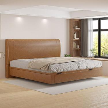 Imagem de Cama Baú Flutuante Space King Size material ecológico PU - Skybox - SK