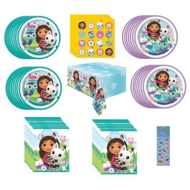 Imagem de Pacote de suprimentos para festas Gabbys Dollhouse Birthday x16 - Uniq