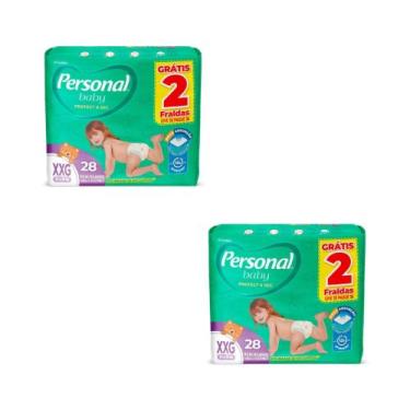 Imagem de Kit Fralda Personal Baby Protect & Sec Mega - Tam XXG - 56 unidades - 