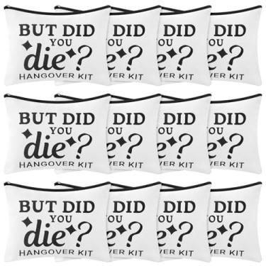 Imagem de Honeydak Kit de recuperação de 12 peças para ela festa de despedida de solteiro, kit de emergência de casamento, bolsa de maquiagem para noiva, mulheres, despedida de solteira, bolsas de chá de panela