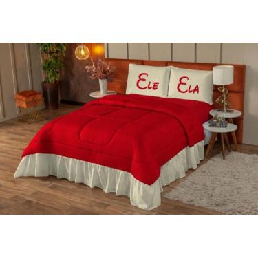 Imagem de Colcha casal queen 03 peças - MS ENXOVAIS