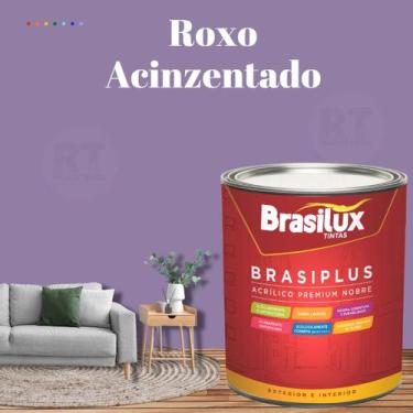 Imagem de Tinta de Parede Roxo 800ml Brasiplus Fosca - BRASILUX, ROXO ACINZENTAD