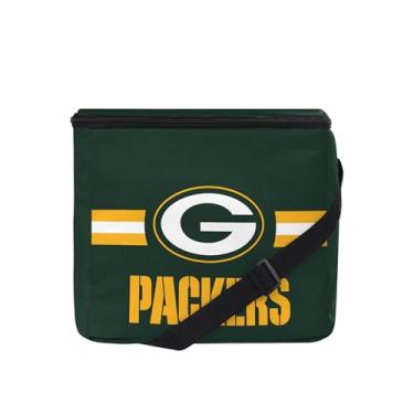 Imagem de FOCO Pacote com 6 ou 12 listras oficialmente licenciadas pela NFL, pacote com 6 ou 12 sacolas térmicas para o dia do jogo, futebol americano, lancheira – Green Bay Packers – Pacote com 12
