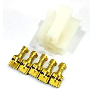 Imagem de 10 Conjunto Conector 5 Vias com Terminal P Rele 4 ou 5 Pinos - NTV