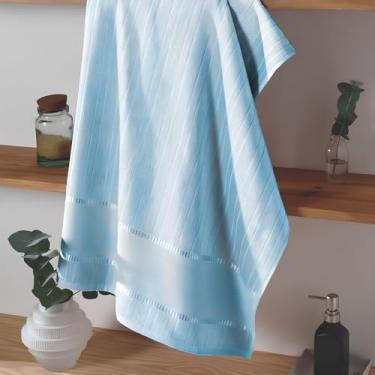 Imagem de Toalhas de Rosto Bella Dohler para Bordado Cruz (1, 3792 - Azul, 80cm X 50cm)