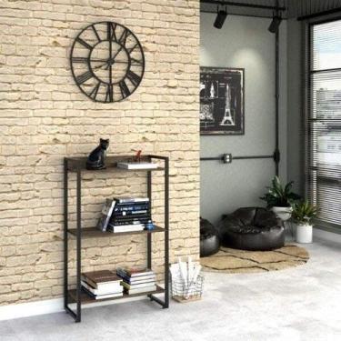 Imagem de Estante para Livro Industrial 3 Prateleiras 104cmx60cm - Compace