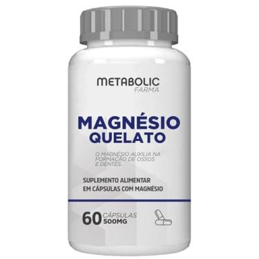 Imagem de Magnesio Quelato Bisglicinato puro 500mg 60 cápsulas - Metabolic