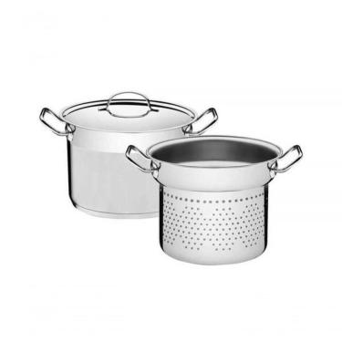 Imagem de Jogo Cozi-pasta Tramontina Professional Em Aço Inox 20cm 2 Peças