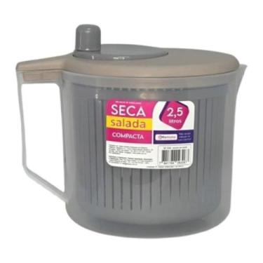 Imagem de Centrífuga de Salada Compacta Seca 2,5 Litros Secador Manual Folhas Ve