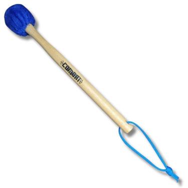 Imagem de Maçaneta Baqueta Surdo Cabo Longo Ponta Feltro Azul Combat