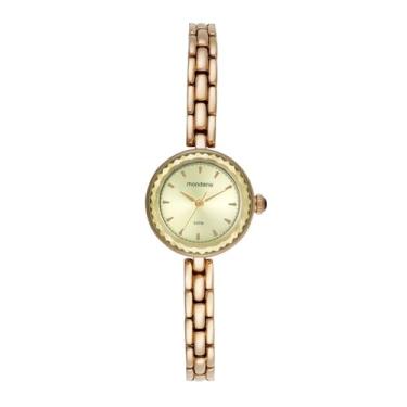 Imagem de Mondaine Relogio Feminino Mondaine Dourado Vidro Facetado