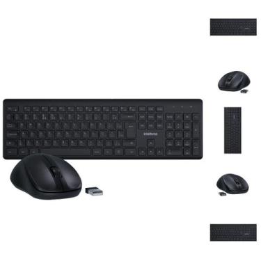 Imagem de Combo Teclado e Mouse Sem Fio Intelbras CSI 50 Preto 2.4GHz ABNT2 Sile