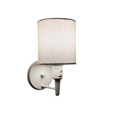 Imagem de Arandela Cilíndrica Md-2030 Branca Com Liga E Desliga Cúpula Branca - Bivolt