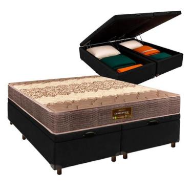 Imagem de Cama + Bau Blindado e Colchão D26 Queen - Sankonfort