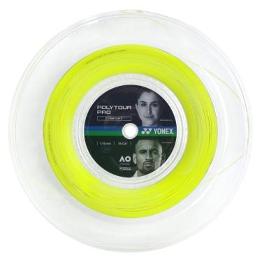 Imagem de Corda Yonex Polytour Pro 18L 1.15mm Amarela - Rolo com 200 metros