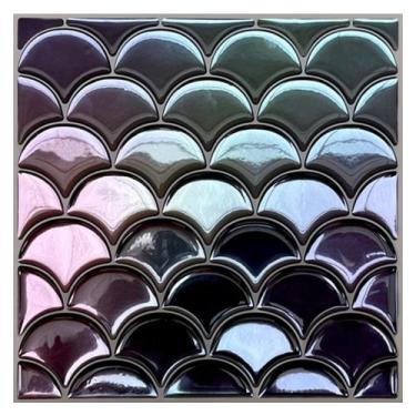 Imagem de Pastilha Adesiva Escamas Cauda de Sereia Resinada - Kit com 4 Placas 3