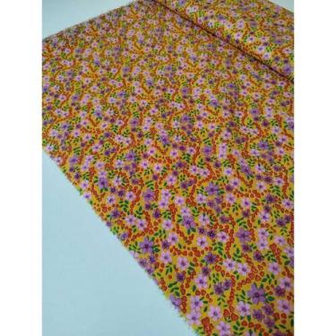 Imagem de Chita/Xita Algodão e Poliéster Florido Largura 1,50 Tecido para Festa 