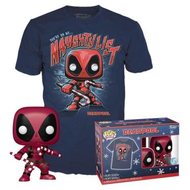 Imagem de Funko Pop Box Marvel 400 Deadpool Holiday + Camiseta M