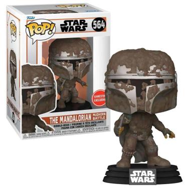 Imagem de Funko Pop Star Wars 564 The Mandalorian Mudhorn Battle