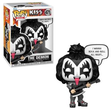 Imagem de Boneco Funko Pop! Rocks Kiss - Gene Simmons (The Demon)