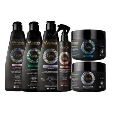 Imagem de Kit Cachos Arvensis Shampoo Condicionador Máscara Ativador Gelatina Day After