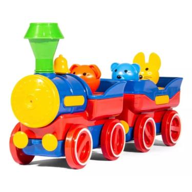 Imagem de Trenzinho Didático C/ Som E C/ Peças Encaixe -5795 Poliplac