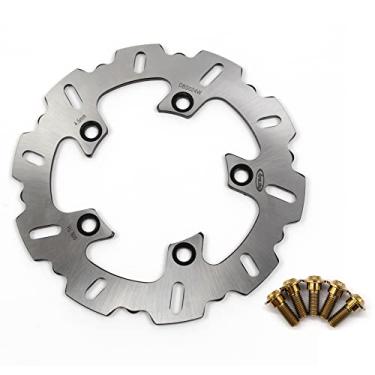 Imagem de Rotor de disco de freio traseiro Arashi com parafusos de montagem para Yamaha YZF R6 2003-2019, YZF R1 04-14 e 15-21, R1M 15-20, MT-10 FZ-10 ABS 16-20, MT10 SP FZ10 ABS 17-18, acessórios de