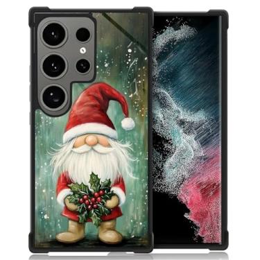 Imagem de DAIZAG Capa para Samsung Galaxy S24 Ultra, amortecedores de quatro cantos, antiderrapante, capa protetora com absorção de choque para meninas e meninos - Papai Noel de Natal com frutas
