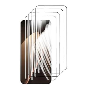 Imagem de 4 protetores de tela para Xiaomi 15T 15 T Pro, vidro temperado HD, cristal de alumínio de alta qualidade, capa antirriscos, compatível com impressão digital (preto)