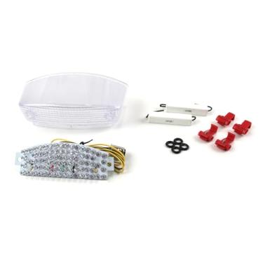 Imagem de Lanterna traseira de LED transparente Arashi para Ducati 1994-2010 todos os modelos Monster, exceto 696 796 1100 1100S, luz traseira de freio de seta, acessórios de motocicleta integrados