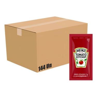 Imagem de Ketchup Heinz Sachê 7g Caixa 144 Unidades Nova Receita