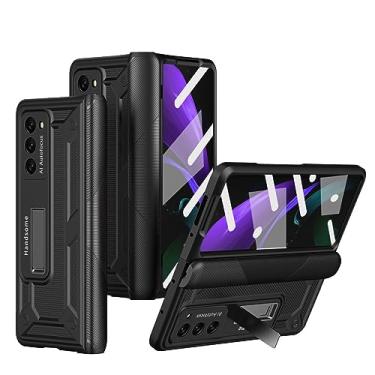 Imagem de Capa de filme de vidro frontal de corpo inteiro para Samsung Galaxy Z Fold 3 4 5G Fold5 Fold4 Fold3 Fold 2 5 Fold2 Zfold3 Capa de acessórios de telefone, preta, para samsung Z Fold 4