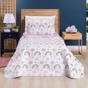 Imagem de Kit Cobre Leito Colcha Joy Kids Solteiro Infantil 2 Peças Micropercal 