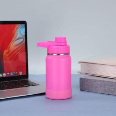 Imagem de Garrafa Térmica Aço Inox + Base da Mesma Cor 1000ml/800ml/600ml/350ml 