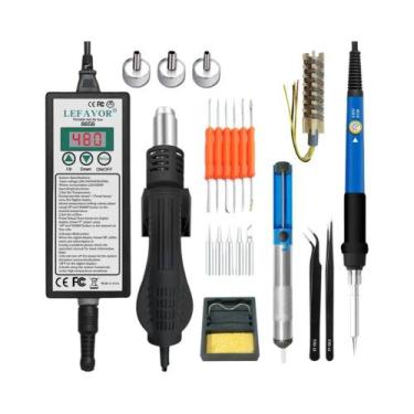 Imagem de Pistola De Calor Digital 650W Com Display LED, Estação De Soldagem, Se