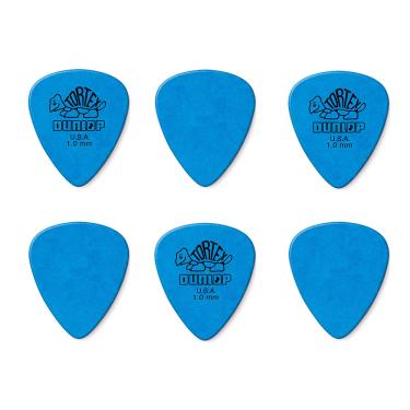 Imagem de Kit C/ 6 Palhetas Dunlop Tortex 418P1.0 Azul 1.00 mm - PL0053